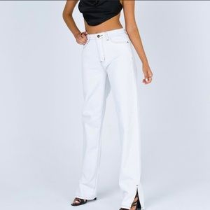 LIONESS Alabama White Jeans